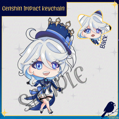 Furina Genshin Impact Keychain