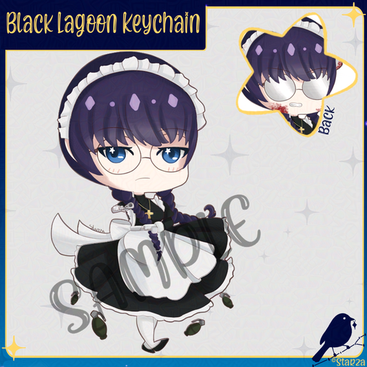 Roberta Black Lagoon Keychain