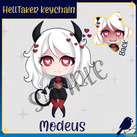 Modeus Helltaker Keychains