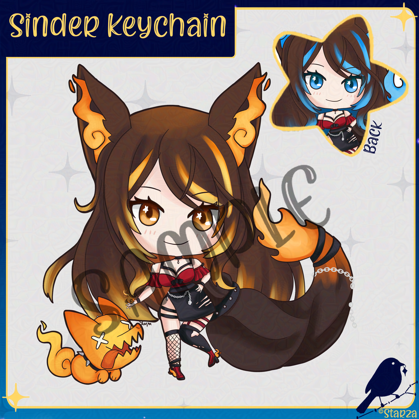 Sinder Vtuber Keychains